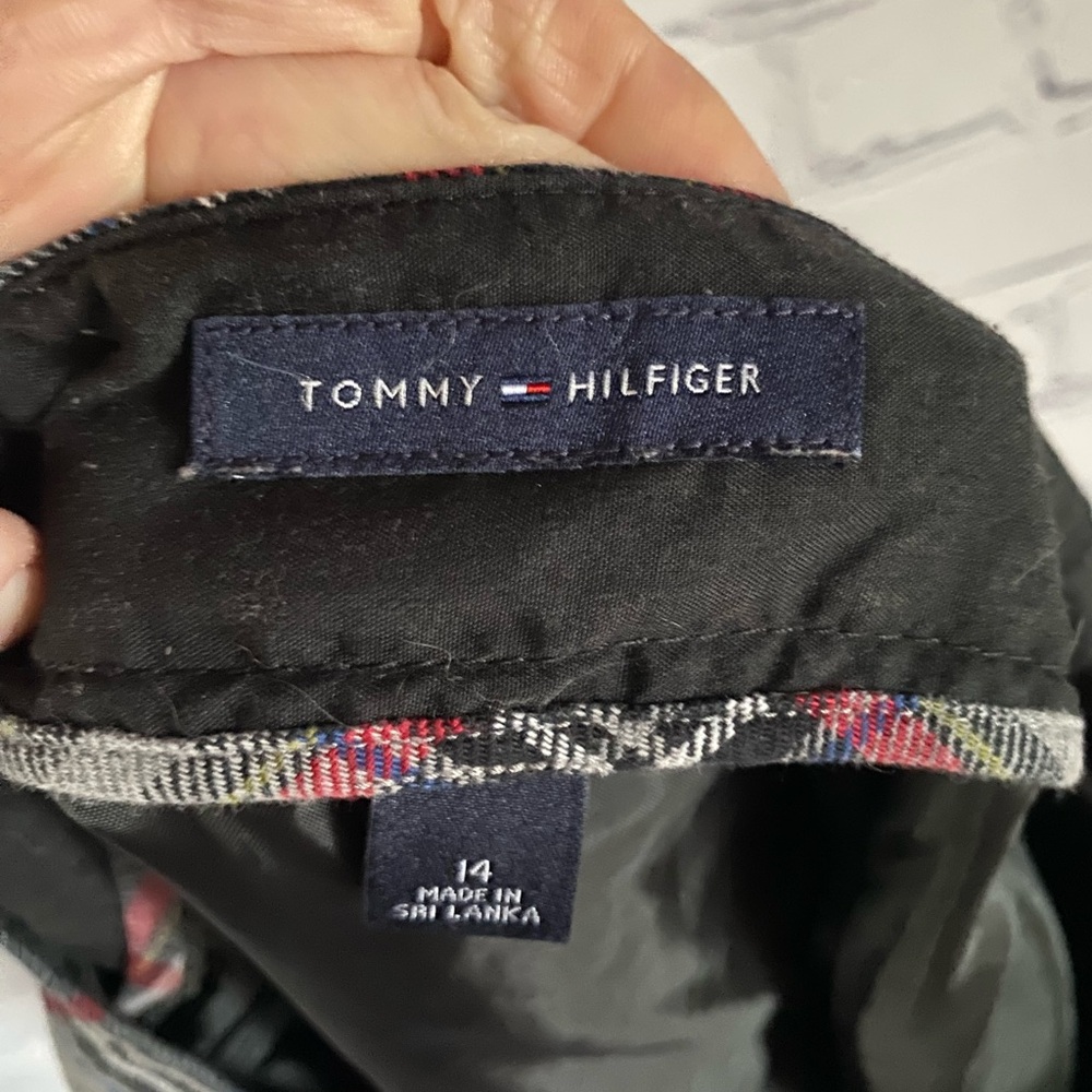 Tommy Hilfiger Red and Gray Plaid Mini Skirt - Picture 4 of 4